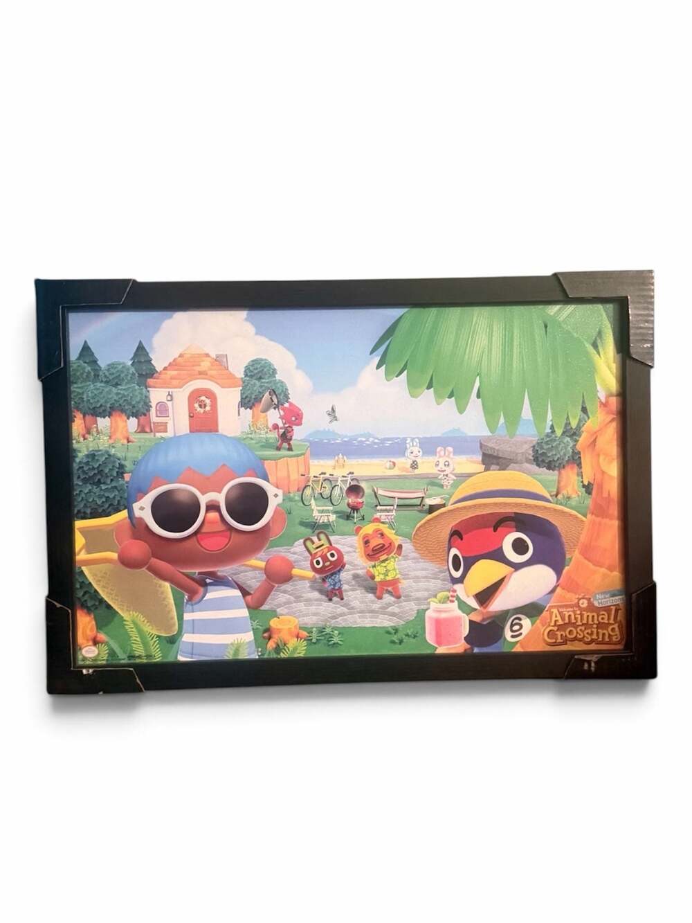Animal Crossing New Horizons Summer Framed Poster